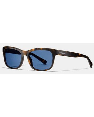 COACH Hudson Rectangle Sunglasses - Blue