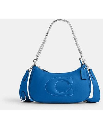 COACH Teri Shoulder Bag With Quilting - Blue