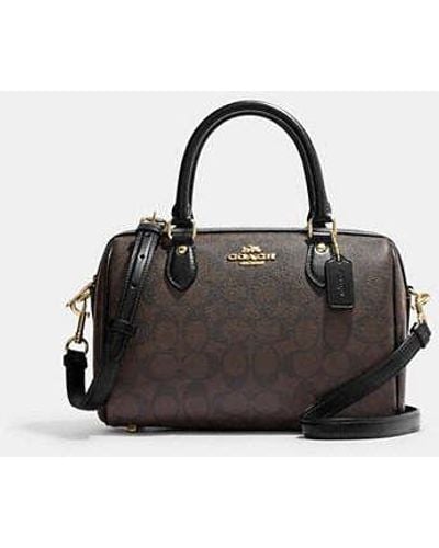 Leather handbag Coach Brown in Leather - 30909424