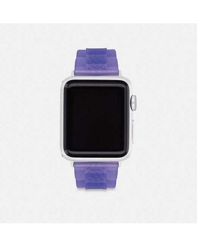 COACH Jelly Apple Watch Strap - Black