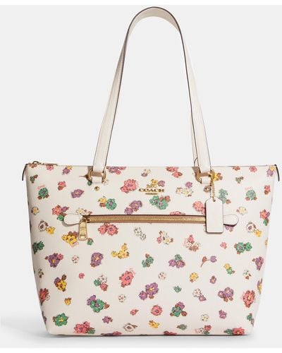 COACH Gallery Tote With Spaced Floral Field Print - Multicolor