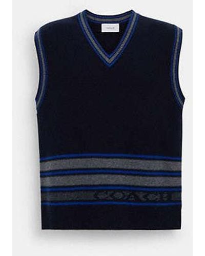 COACH Sweater Vest - Blue