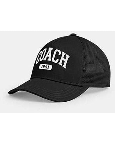 COACH Coach 1941 Embroidered Trucker Hat - Black