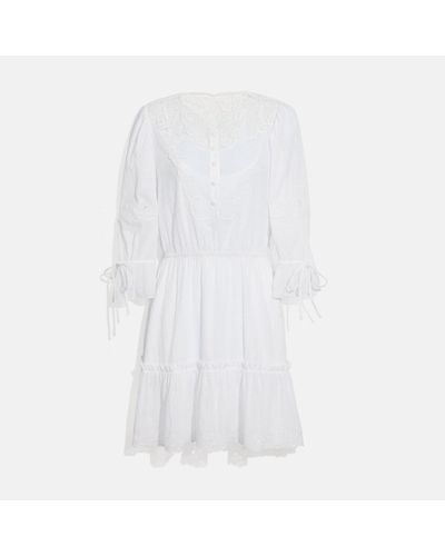 COACH Mini Tiered Dress - White