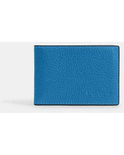 COACH Compact Billfold Wallet - Blue