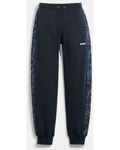 COACH Camo Printed Sweatpants - Blue