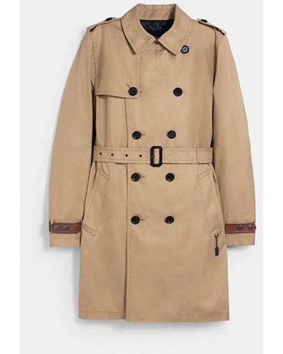 COACH Trench Coat - Natural