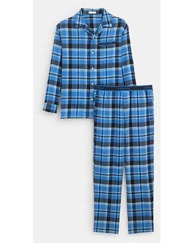 COACH Plaid Pajama Set - Blue