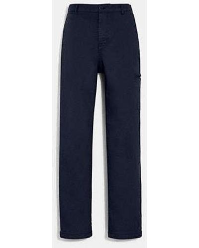 COACH Flat Front Chinos - Blue