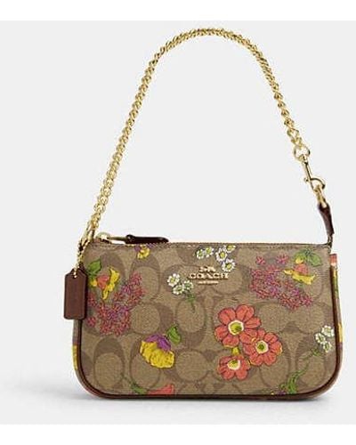 COACH Nolita 19 In Signature Canvas With Floral Print - Black