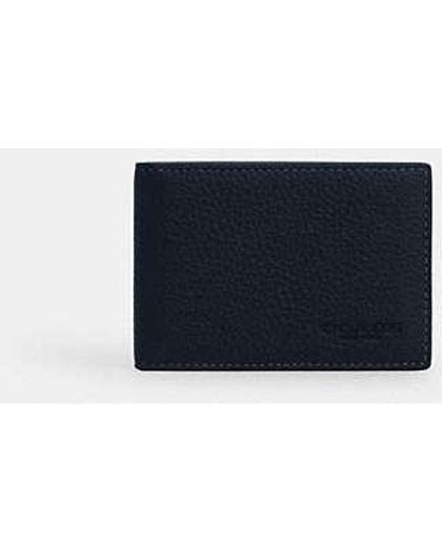 COACH Compact Billfold Wallet - Blue