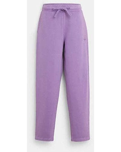 COACH Sweatpants - Purple