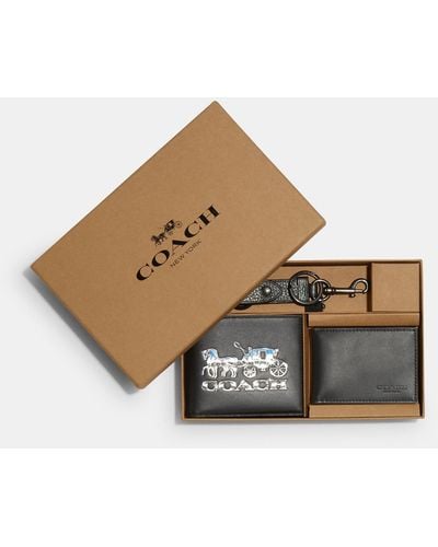COACH® Outlet  Boxed 3 In 1 Wallet Gift Set In Signature Canvas
