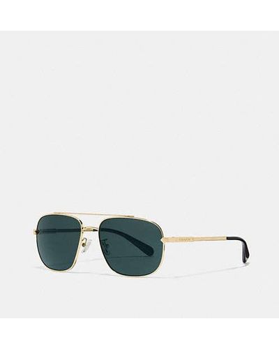 COACH Eli Navigator Sunglasses - Green