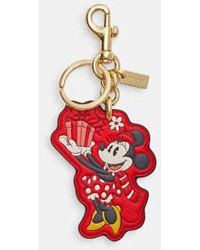COACH Disney X Coach Minnie Mouse Bag Charm - Red