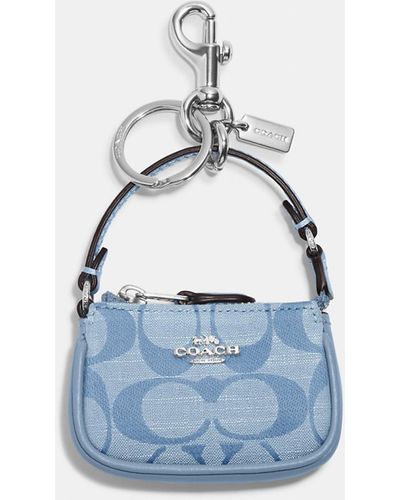 COACH Mini Nolita Bag Charm - Blue
