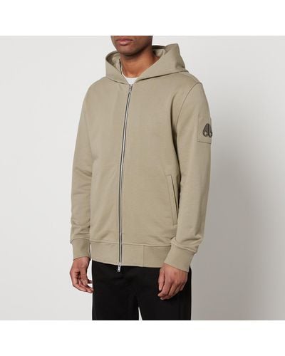 Moose Knuckles Hartsfield Cotton-Jersey Zipped Hoodie - Natural