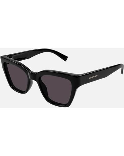Saint Laurent Bio-injection Cat Eye Sunglasses - Black