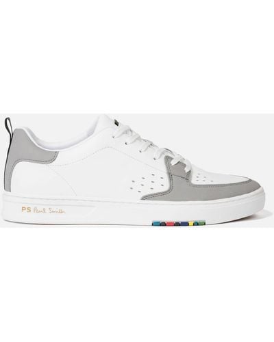 PS by Paul Smith Cosmo Leather Basket Trainers - White