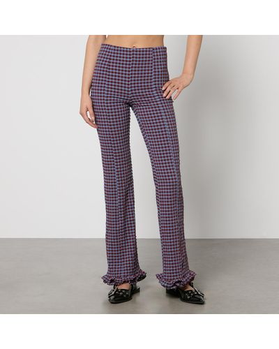 Gingham Pants for Women - Up to 60% off