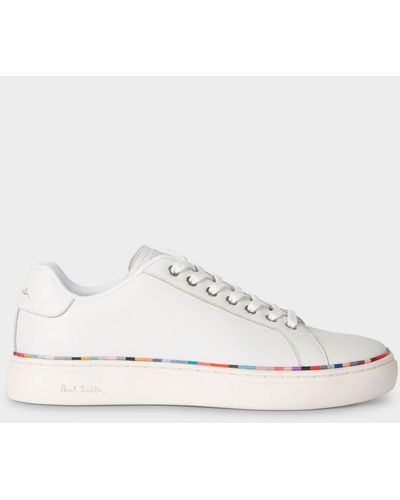 Paul Smith Lapin Leather Trainers - Weiß