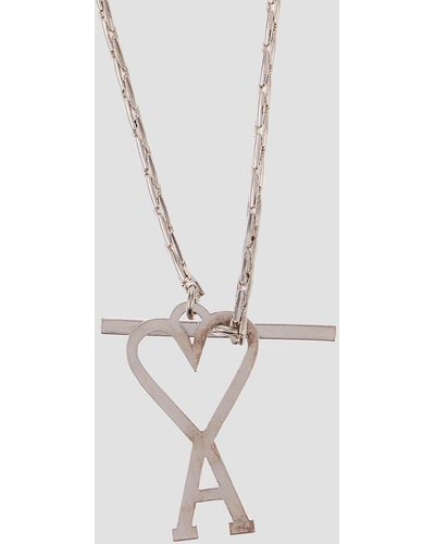 Ami Paris De Coeur Sterling Silver Necklace - Metallic