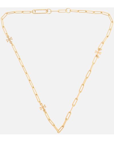 Tory Burch Good Luck 18-karat Gold-plated Necklace - Metallic