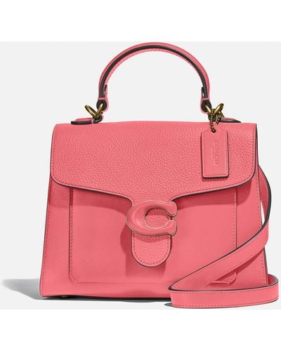 COACH Leather Tabby Top Handle - Pink