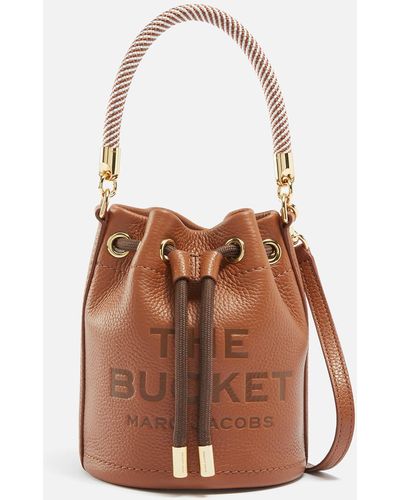 Marc Jacobs The Mini Leather Bucket Bag - Brown