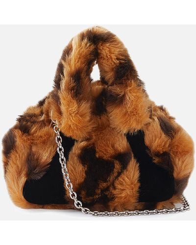 Vivienne Westwood Archive Yasmine Faux Fur Mini Bag - Brown