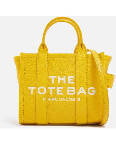 Marc Jacobs 'the Leather Medium Tote Bag' - Yellow