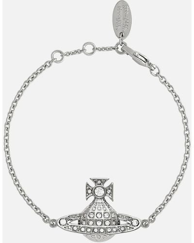 Vivienne Westwood Minnie Bas Relief Bracelet - Metallic