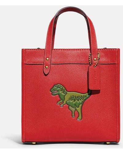 COACH Field Tote 22 With Rexy - Red