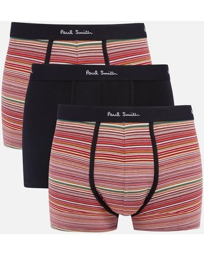 PS by Paul Smith Three-Pack Organic Cotton-Blend Boxer Shorts - Multicolour
