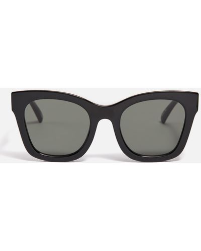 Le Specs Showstopper Square Frame Tritan Sunglasses - Gray