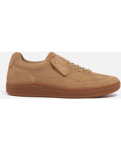 Clarks Craft Rally Ace Suede Sneakers - Brown