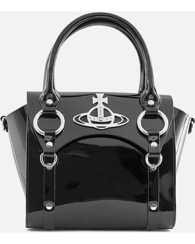 Vivienne Westwood Betty Small Patent Leather Handbag - Black