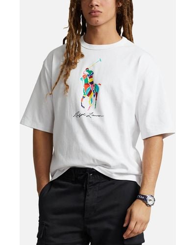 Polo Ralph Lauren Logo-Print Cotton T-Shirt - White
