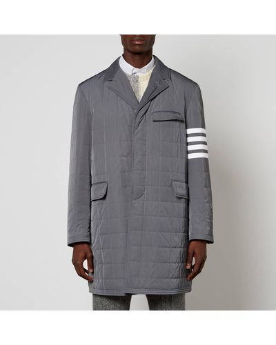 Thom Browne Chesterfield Shell Coat - Grey