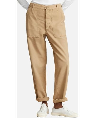 Polo Ralph Lauren Utility-Hose aus Baumwollatlas - Natur