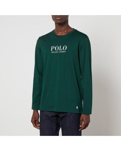 Polo Ralph Lauren Logo-Print Cotton-Jersey T-Shirt - Grün