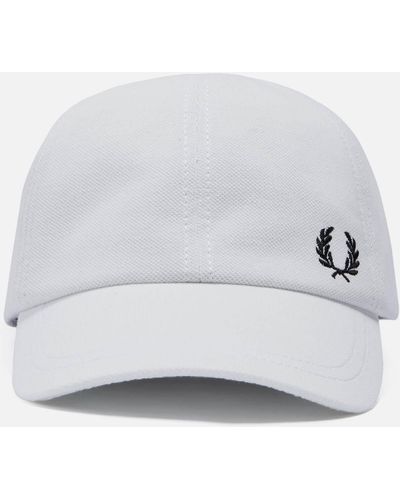 Fred Perry Cotton-canvas Baseball Cap - White