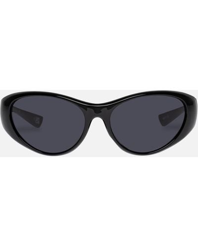 Le Specs Dotcom Oversized Acetate Sunglasses - Blue