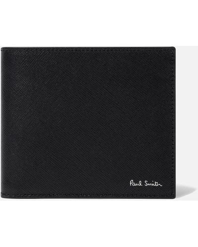 Paul Smith Leather Bifold Mini Wallet - Black