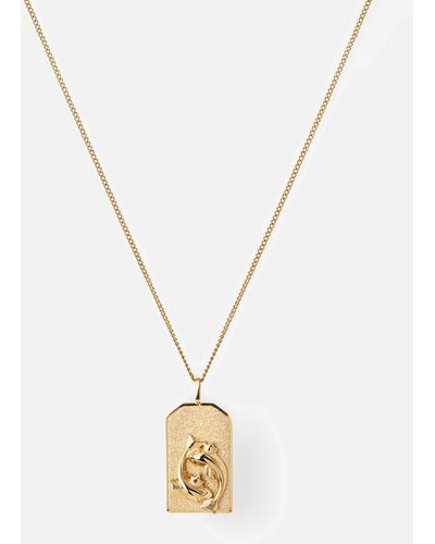 Jenny Bird Gold-plated Zodiac Pisces Necklace - Metallic