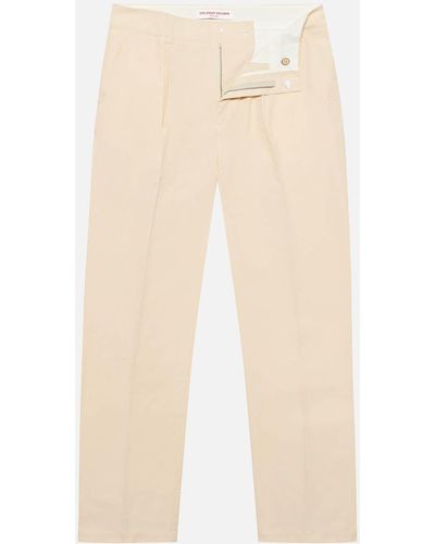 Orlebar Brown Beckworth Pleated Cotton-canvas Trousers - Natural