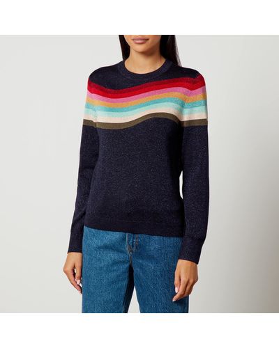 PS by Paul Smith Wool-Blend Jumper - Blue