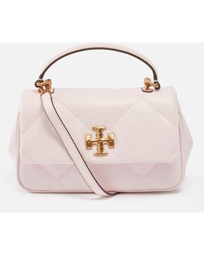 Tory Burch Kira Diamond Quilted Leather Bag - Pink