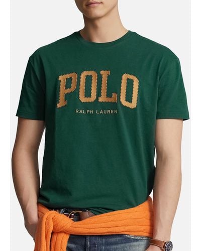 Polo Ralph Lauren Logo Cotton-Jersey T-Shirt - Grün