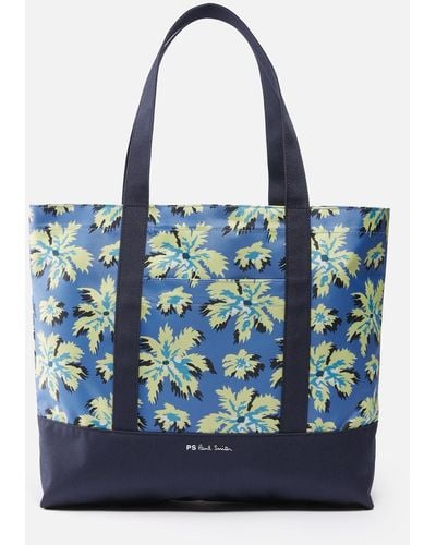 Paul Smith Canvas Tote Bag - Blue